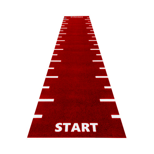 GymGear Black, Green and Red Sprint Track (Start, Finish & 0.5 Meter Line Markings)