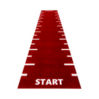 GymGear Black, Green and Red Sprint Track (Start, Finish & 0.5 Meter Line Markings)