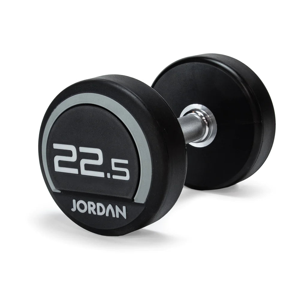 JORDAN Urethane Dumbbells Pairs and Sets- Up to 75kg (Gray)
