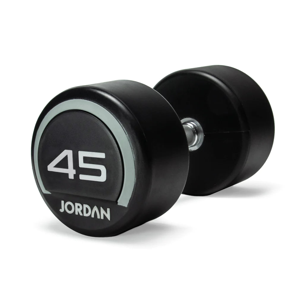 JORDAN Urethane Dumbbells Pairs and Sets- Up to 75kg (Gray)