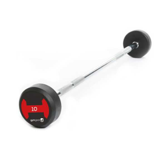 GymGear 10kg - 45kg Rubber Barbells Set