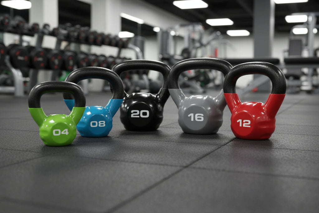 Escape Fitness Studio Vinyl Kettlebells