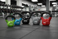 Escape Fitness Studio Vinyl Kettlebells