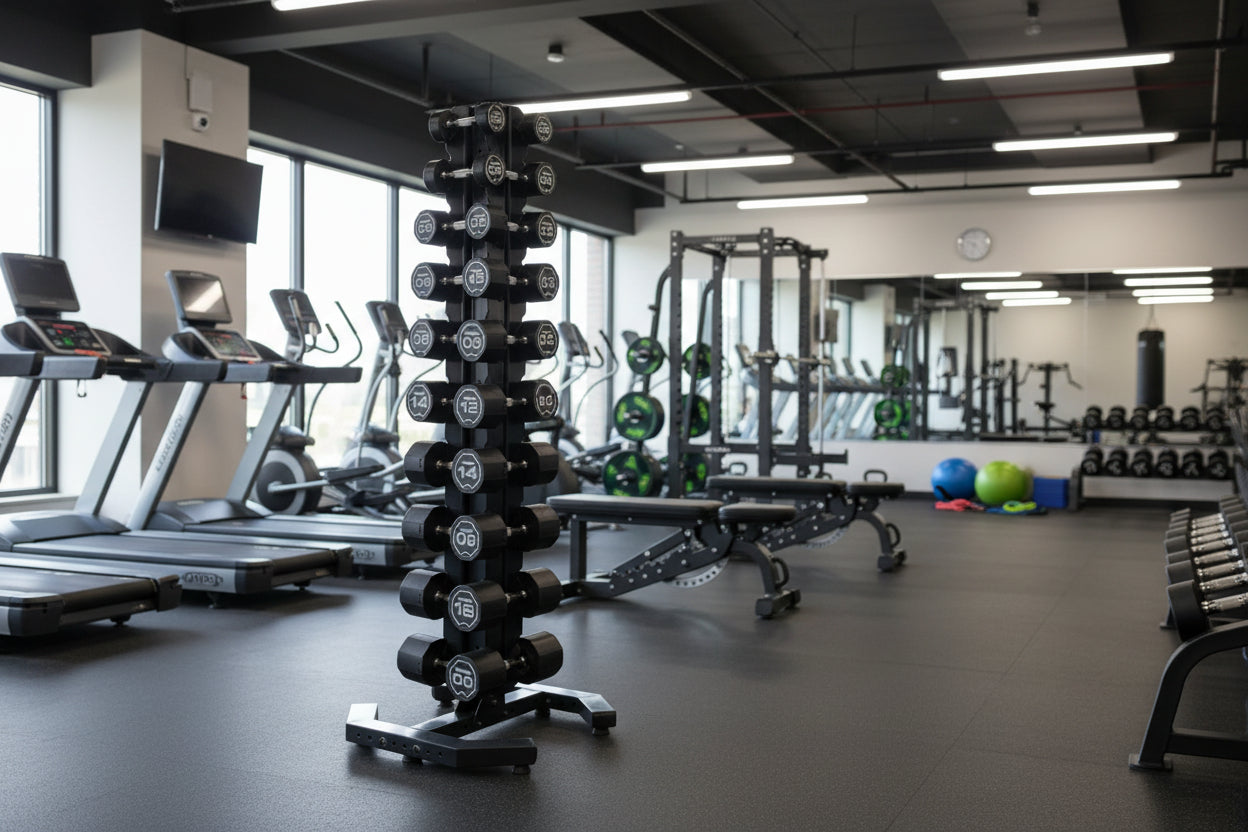 Escape Fitness Vertical Dumbbell Rack 