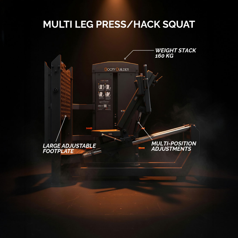 Booty Builder Selectorised Multi Leg Press & Hack Squat Machine