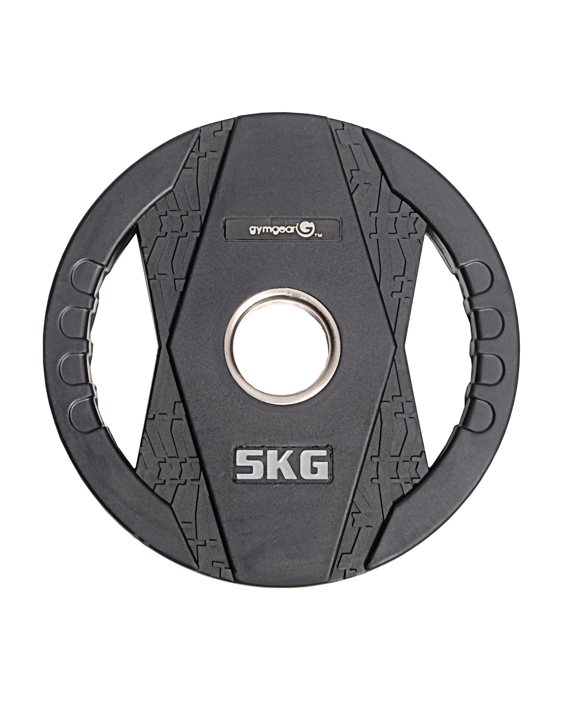 GymGear Rubber Olympic Weight Plates (Dual Grip)