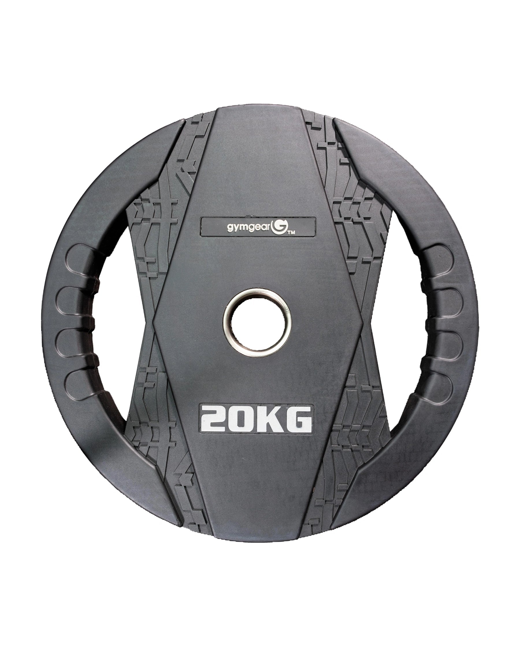 GymGear Rubber Olympic Weight Plates (Dual Grip)