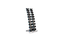 MYO Strength 1kg – 10kg Rubber Dumbbell Set with PU End Caps (1kg Increments)