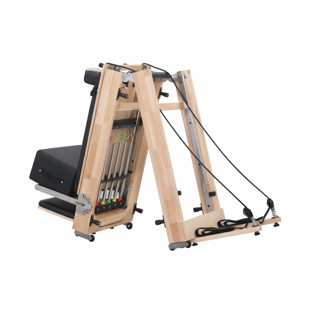 GymGear Foldable Reformer Oak