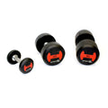 2.5kg - 50kg Rubber Dumbbells Set
